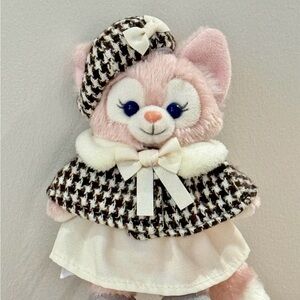 Disney keychain in Houndstooth Outfit with Bow Linabell